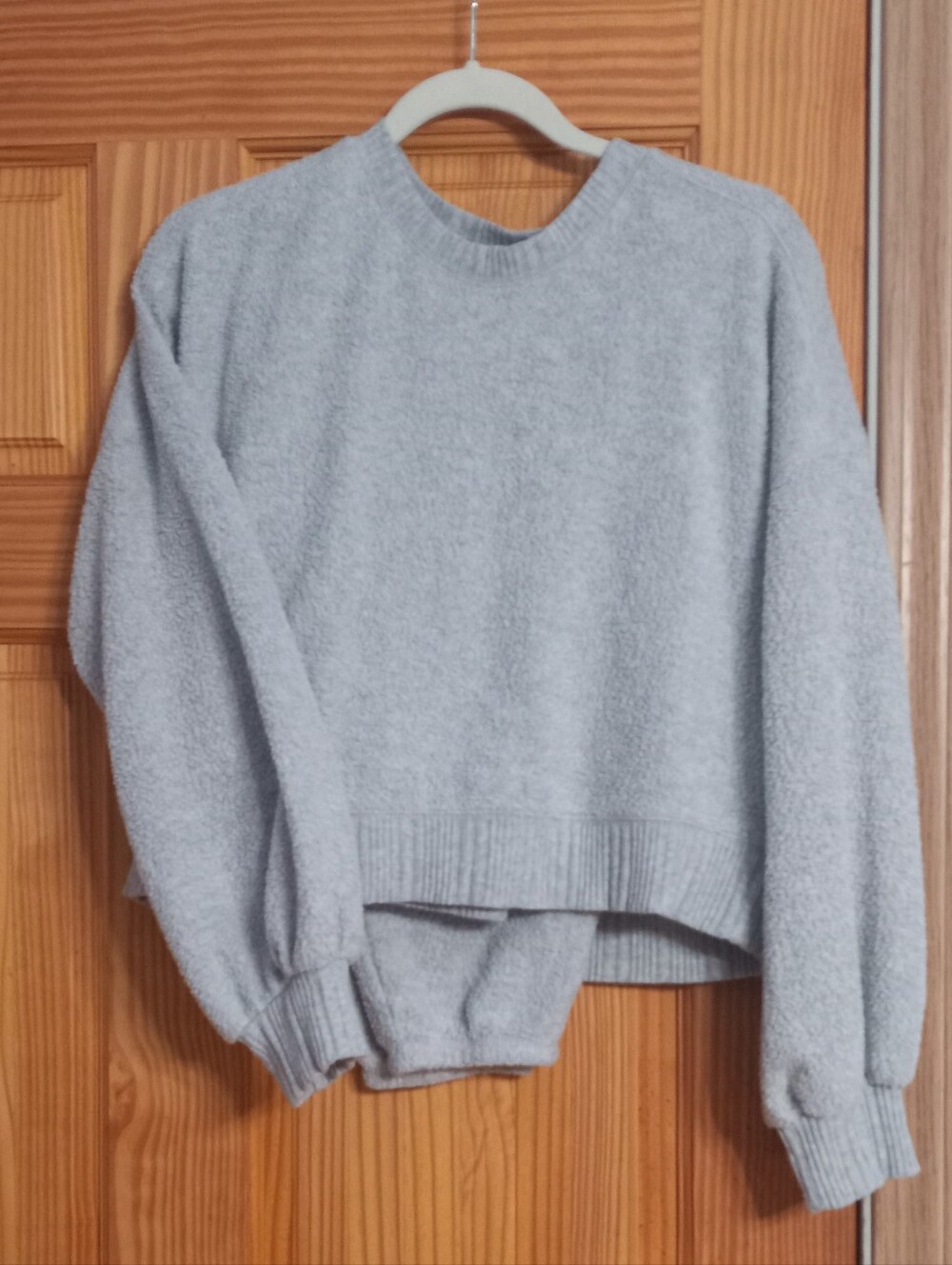 2 Pc. Light Gray Crewneck Sweat Suit